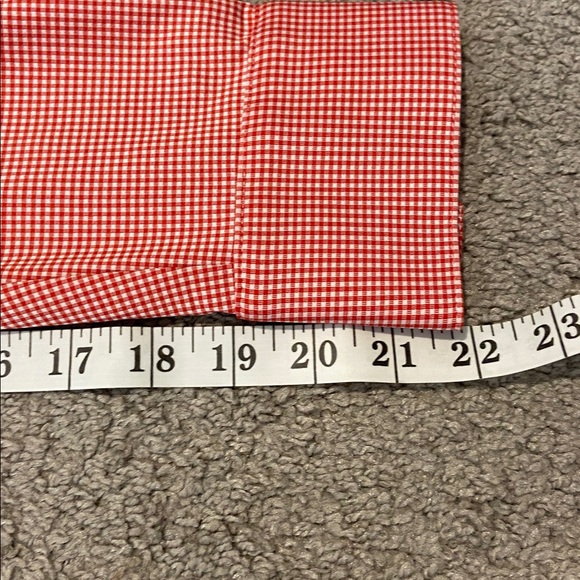 Mizzen+Main Red checkered Button Down Shirt  Sz.  L - Picture 5 of 9